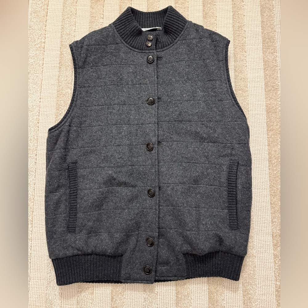 NWOT Peter Millar grey wool vest